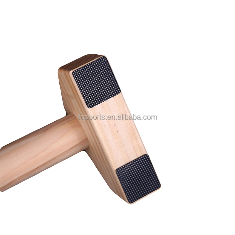 High Quality Manufacturer China Cheap Price Gym Fitness Equipment Dip Stands Wood Parallettes Wooden Push up Bar