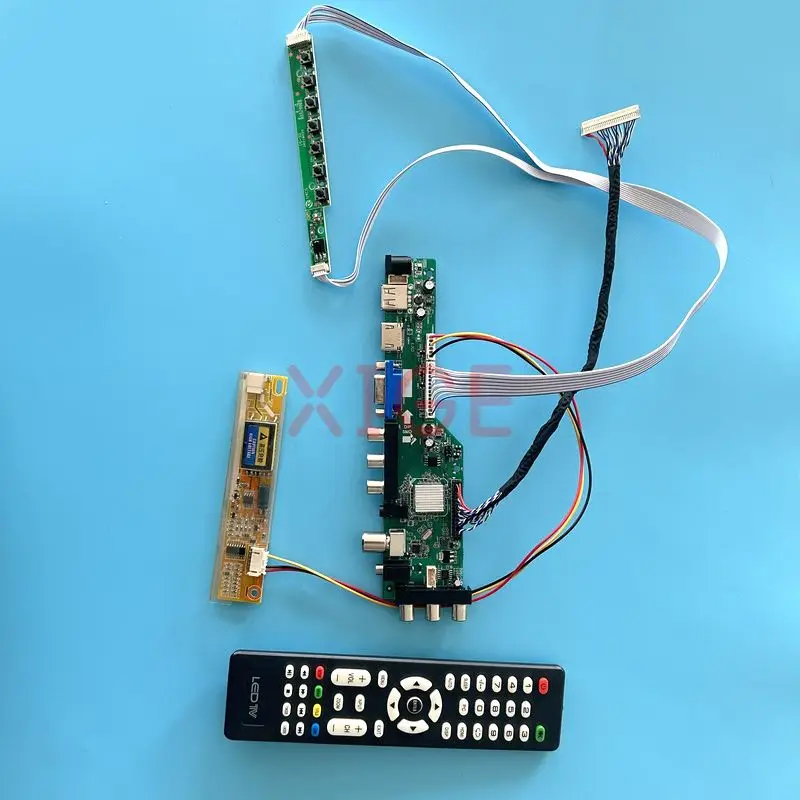 

Плата драйвера контроллера ЖК-дисплея подходит для LQ160E1LW02 LQ160E1LW04 DVB цифровой Комплект «сделай сам» ИК + AV + USB + HDMI + VGA 1280*1024 экран 1CCFL 30Pin LVDS