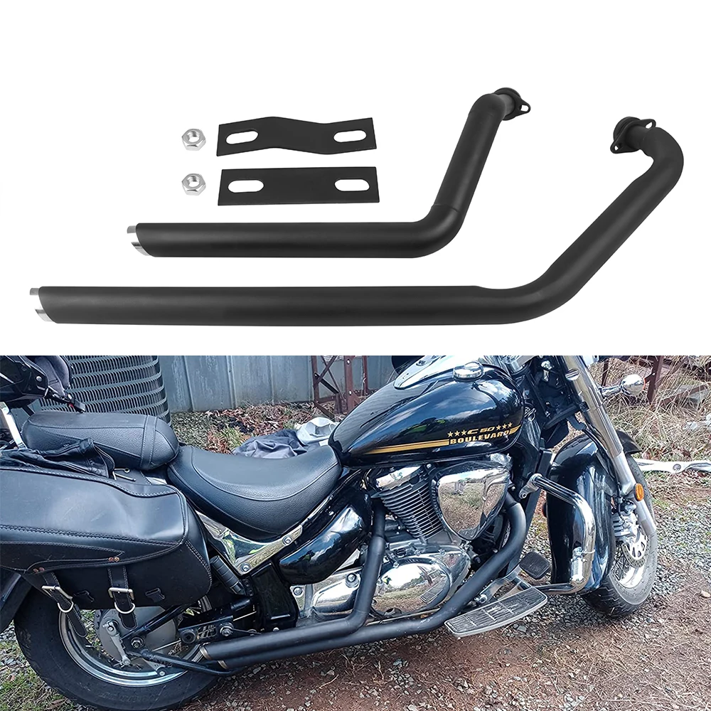 Kit de tubo de escape escalonado, silenciadores para Suzuki Boulevard