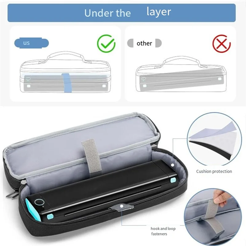 A20F-ポータブル プリンター ケース Phomemo M08F、Itari M832、JADENS