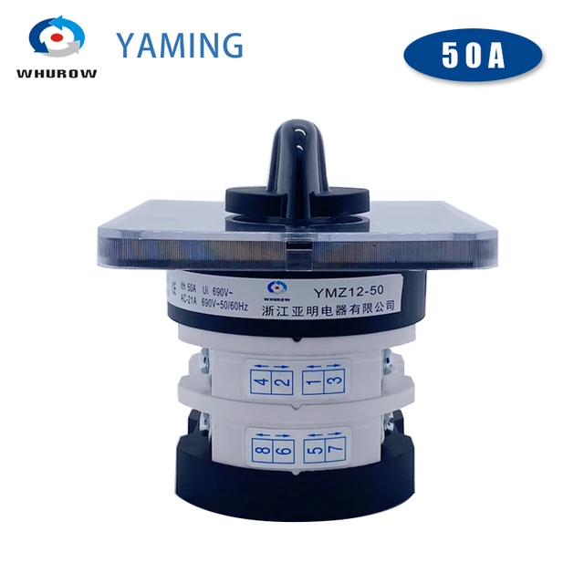 アルミ94-98mmモーターマウント(Mini-Z MR02/03用) [KY03-001BK] - スーパーラジコン YMZ12-50/2 マルチ 0-4 ポジション 660V 50amp 3 ステージ 2 極 シルバー コンタクト 8 端子 LW3