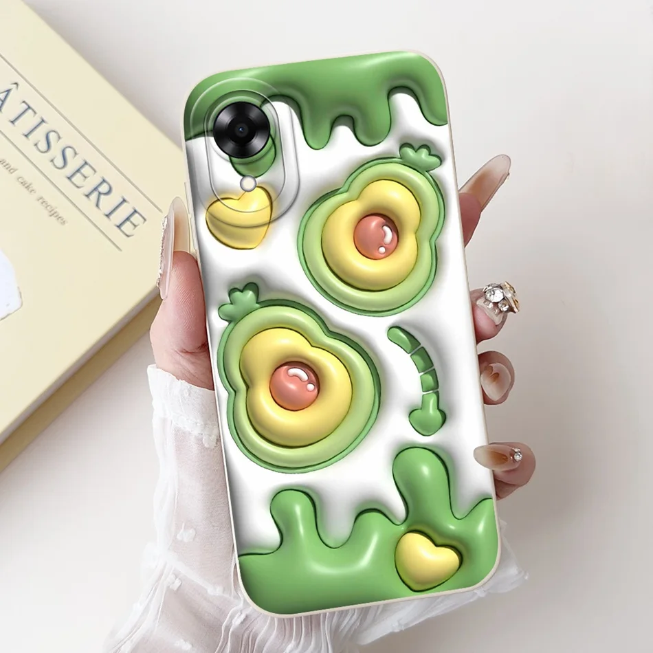 2024 New Cute Cartoon Pattern Soft Silicone Protective Phone Case