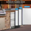 24 Inch Under Counter Double Drawer Fridge Indoor and Outdoor Beverage Refrigerator Stainless Steel Beverage Fridge  Foam Door 5