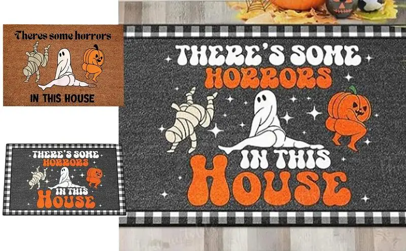 

Приветственный коврик на Хэллоуин, забавный коврик с тыквой, противоскользящий коврик, украшение на День Благодарения, Хэллоуин, напольный коврик для дома, кухни, ванной комнаты