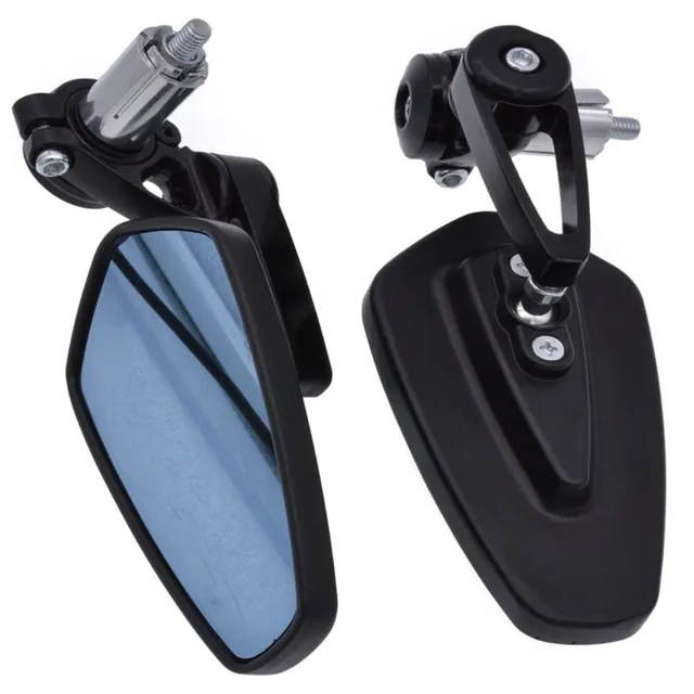 22mm CNC Motorcycle Handlebar Mirror - Universal Fit Aluminum Alloy Bar End Rearview Mirror for Custom Bike Modification