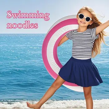 Swimming Pool Noodles Curved Swimming Pool Inflatable Noodles Sport Training Entertainment Chair Interactive For Water Park 2