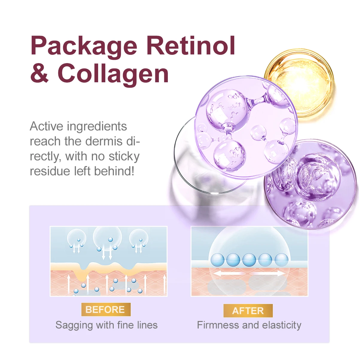 Retinol Anti Wrinkle Aging Face Serum Smooth Moisturizing Fade Fine Line Firming Nourishing Essence Moisturiz Facial Serum 3