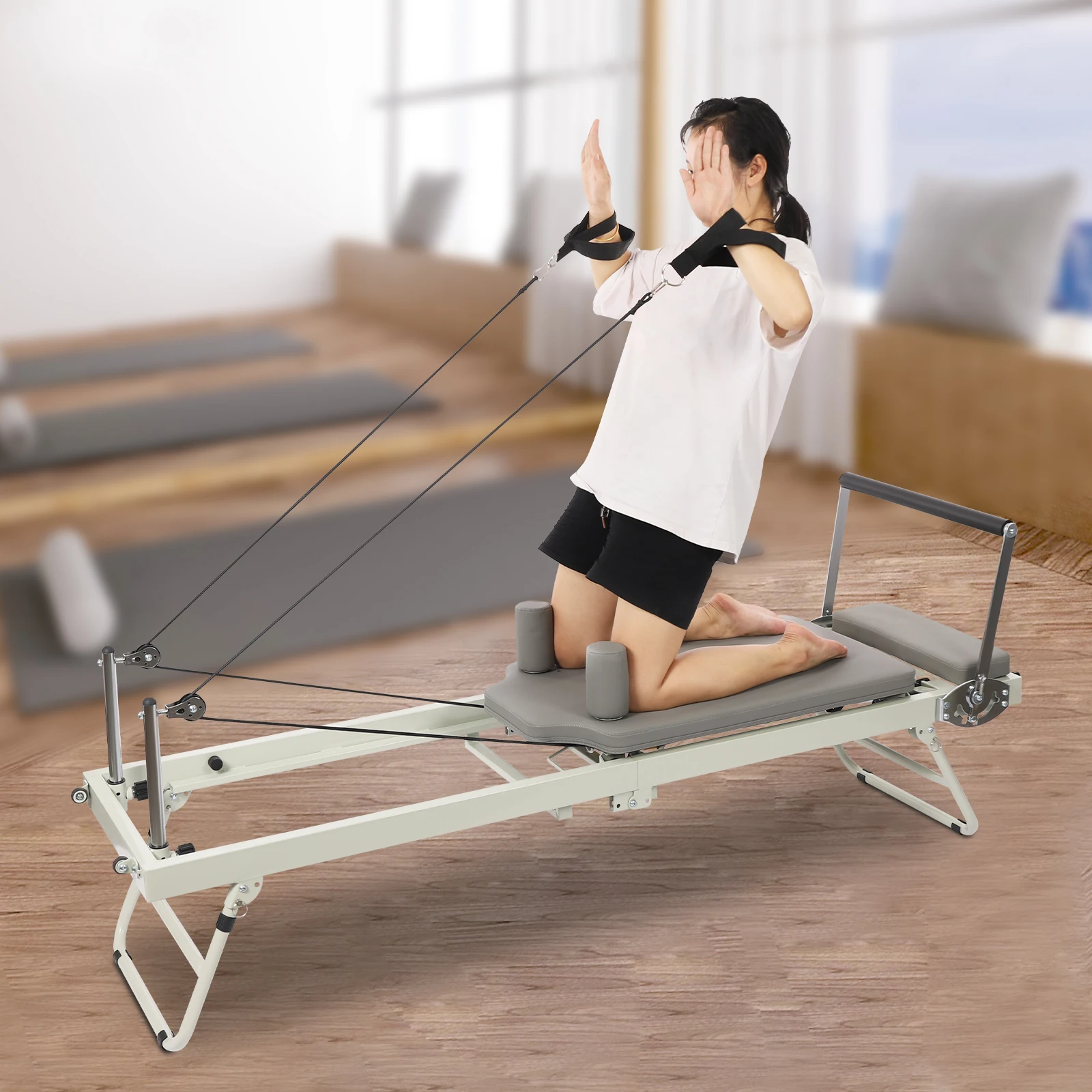 Foldable Pilates Reformer Machine 4