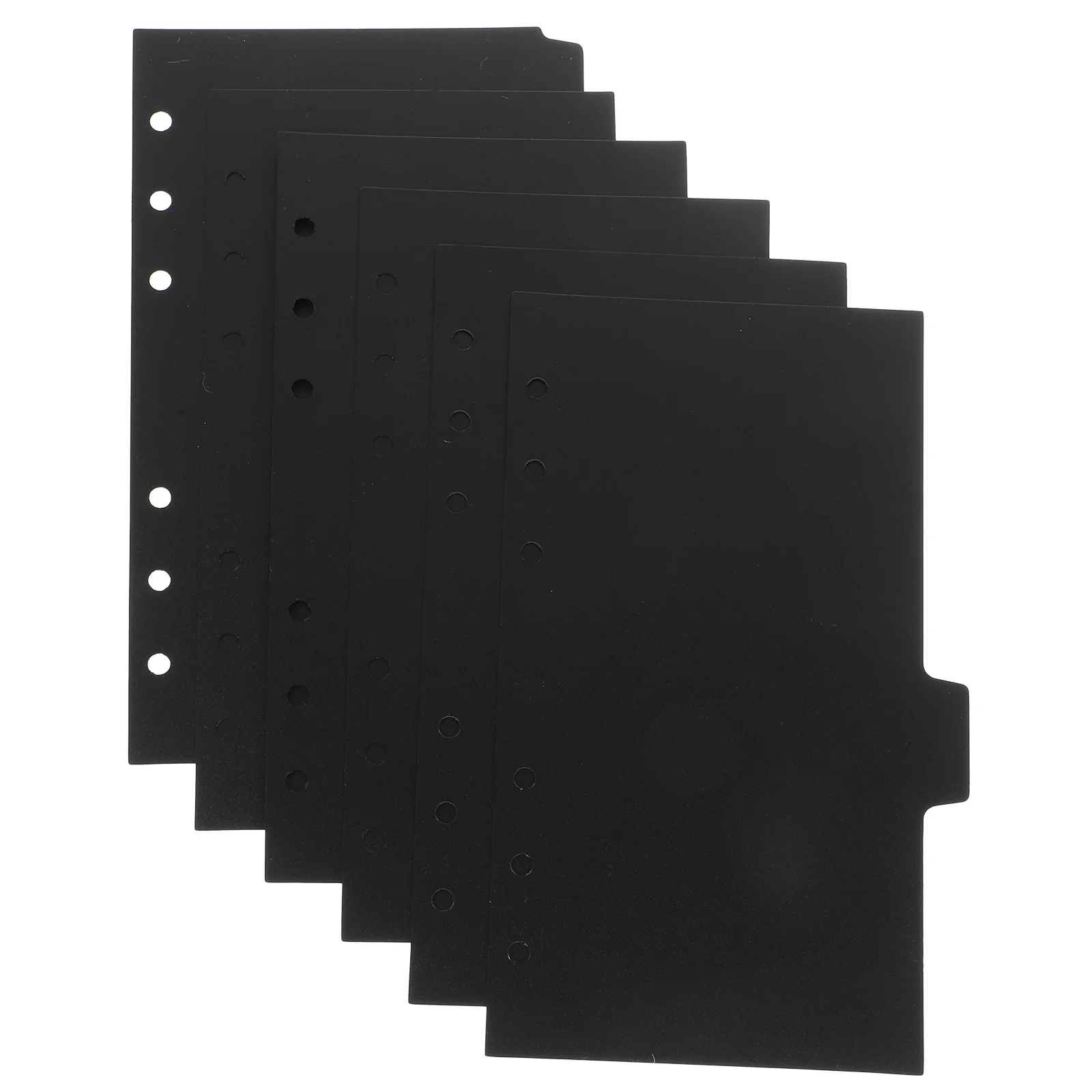 

6 Sheets Inner Page Divider of Handbook Labels Binder Dividers for Rings Dividing Line Pp Paper Plastic Tabs