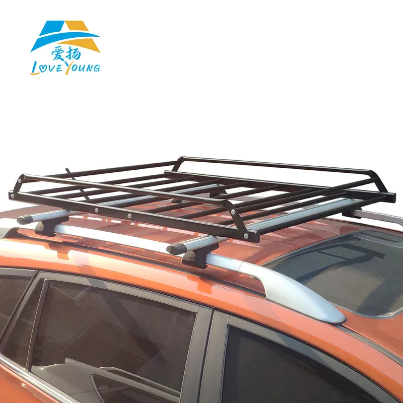 Simple Type Steel Car Roof Cargo Carrier Roof Top Luggage Basket