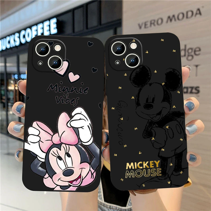 Funda de teléfono de Disney para Apple, carcasa bonita de Mickey y