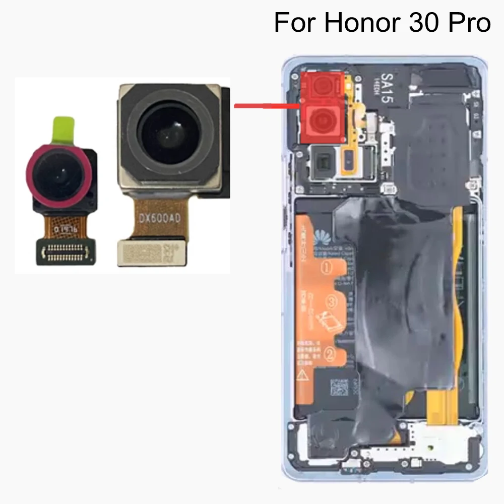 

Front & Back Camera For Honor 30 Pro Facing & Rear Ultra wide angle Camera Connector Telephoto Module Flex Cable Replacem
