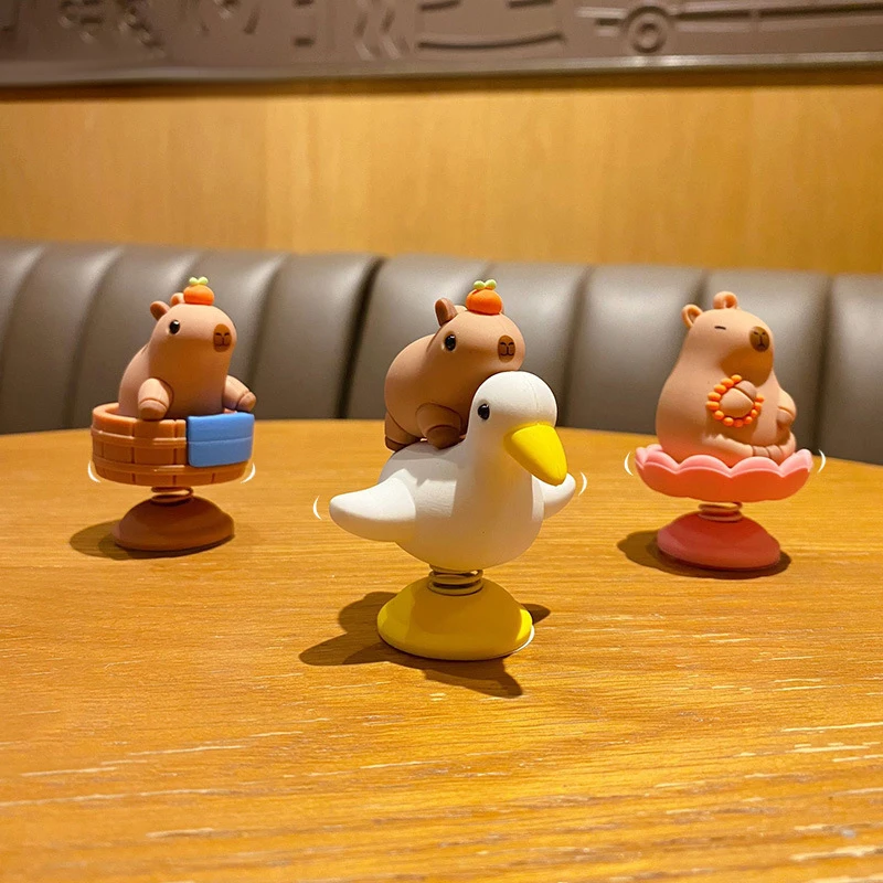 Figurine Capybara Hocheuse De Tête - Décoration De Voiture Mignonne Et Amusante