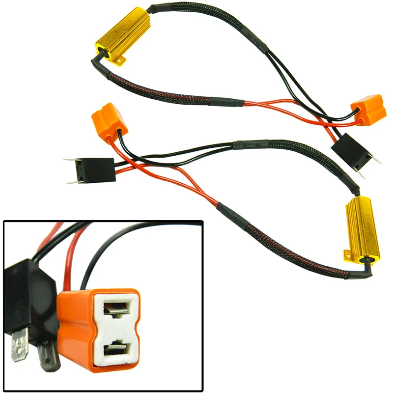 Ricailong Car Fog Lamp Decoder H8 Resistance Line 9006 H11 H7 Decoding Resistor