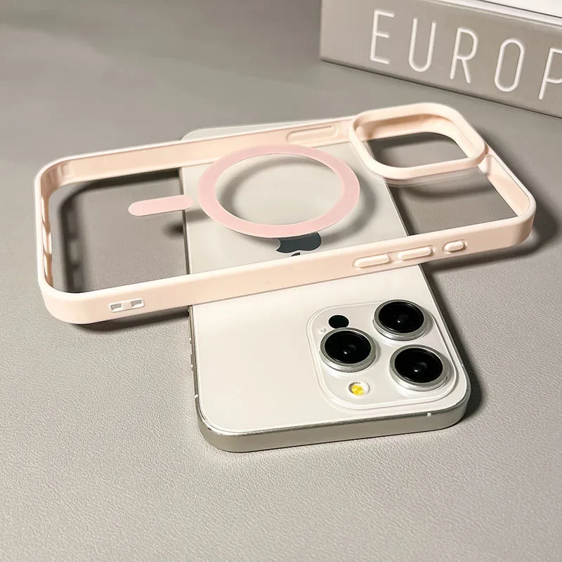 Premium Wireless Charging Magnetic Bumper Case - Luxury Candy Finish