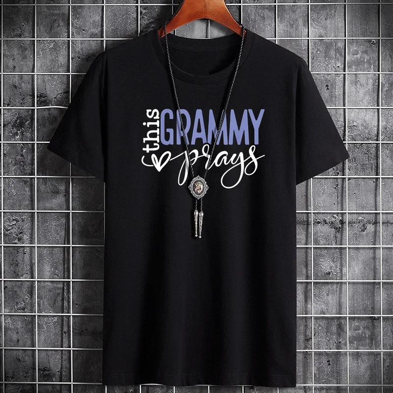 

Men's Summer Pure Cotton Plus Size T-shirt Fashion Casual Versatile Comfortable Sweat-absorbing Printed Short sleeved Top 2024