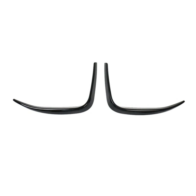 

1 Pair Canard Air Knife Surround Trim Glossy Black For Ford Mustang Mach-E 2020 2021 2022