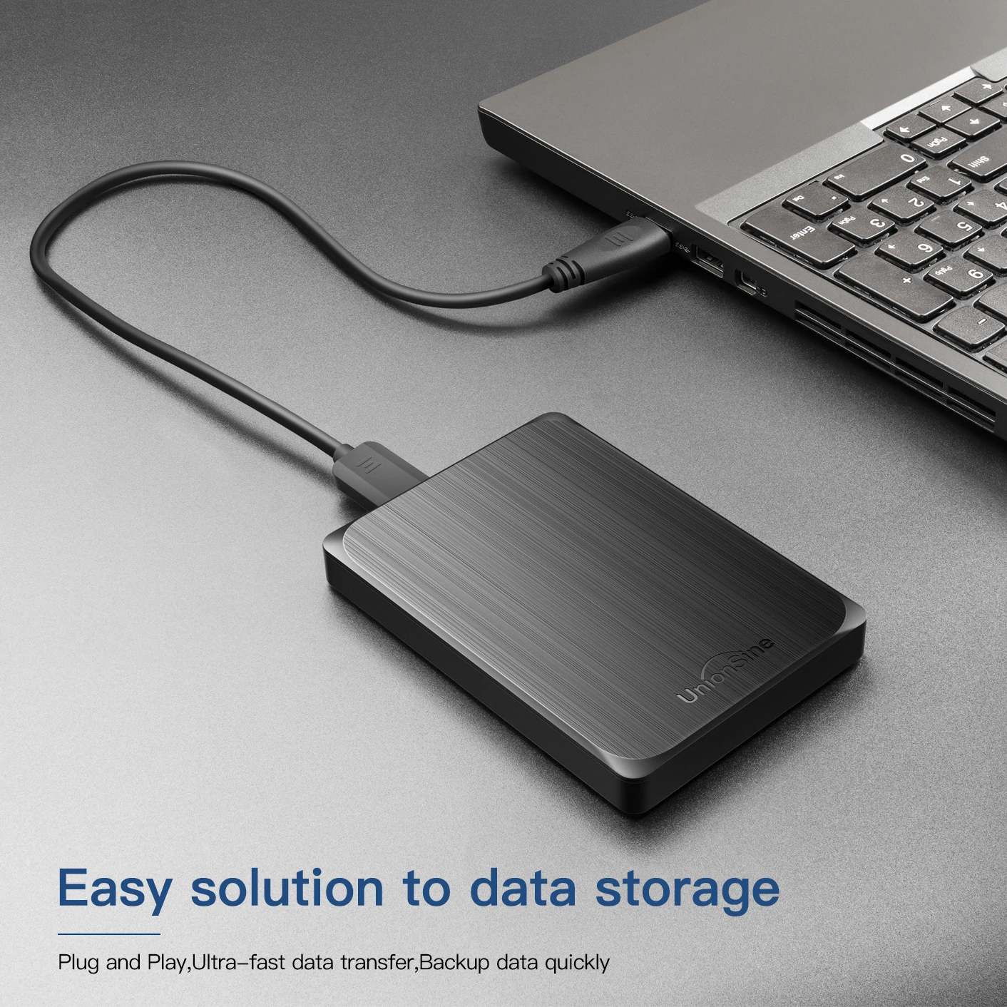 unionsine hdd rígido externo portátil armazenamento compatível para macbook