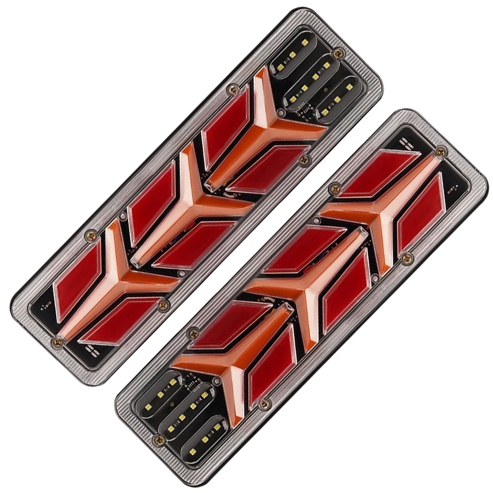 

2PC Car Truck Tail Light Turn Signal 12 24V LED Rear Brake Light Reverse Signal Lamp Trailer Lorry Bus Camper Caravan