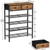 5 Tier Shoe Rack for Entryway, Shoes Storage Organizer with 2 Drawers, for 16-20 Pairs with Wooden Top for Closet, Shoe Cabinets 3
