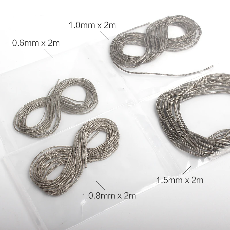 Model Building Parts &Phi;0.6-1.5mm 2m Length Braided Line Assembly Braid Wire For Military Model Hobby DIY Accessories TD-23201~08