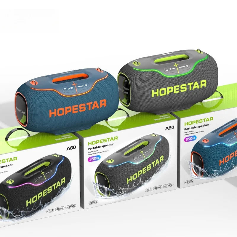 Hopestar A80 350W Outdoor Portable Subwoofer Karaoke Machine