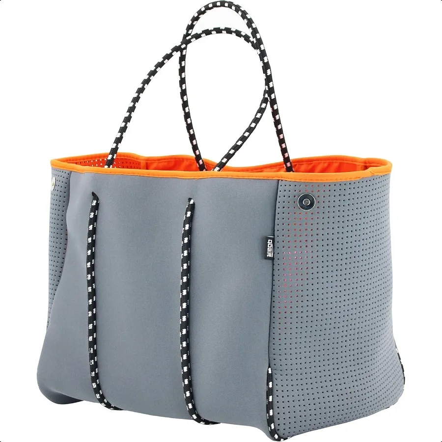 Neoprene Beach Tote Bag with Zipper Pocket