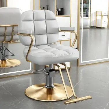 New hairdresser's chair hair salon special hairdresser's haircutting chair net Hongchao shop stool high-grade scalding and dyein