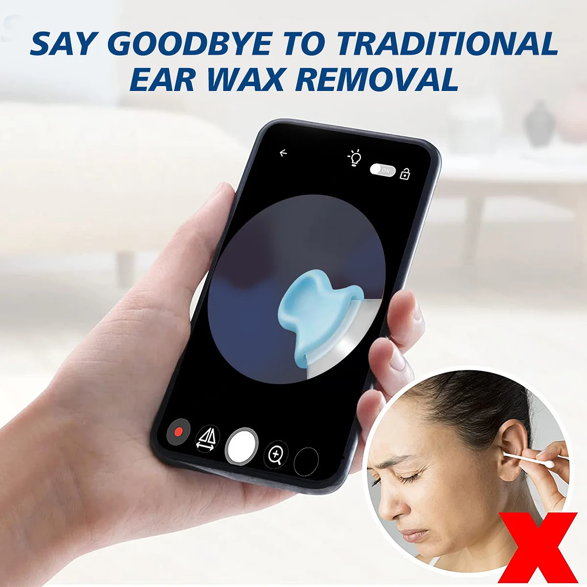 إزالة شمع الأذن، منظف الأذن مع الكاميرا، مجموعة إز...