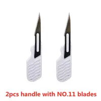 Mini Short Handle No.10/11/12/15 Scalpel Surgical Sharp Portable Knife Blades For Plant Repair DIY Carving Unpacking Tool 5