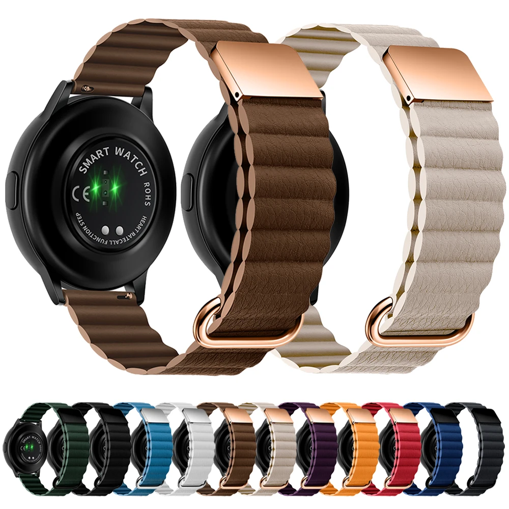 

Кожаный ремешок для SUUNTO 9 PEAK, браслет для SUUNTO 5 PEAK SUUNTO 3, металлическая Магнитная Петля, ремешок 20/22 мм, аксессуары для часов