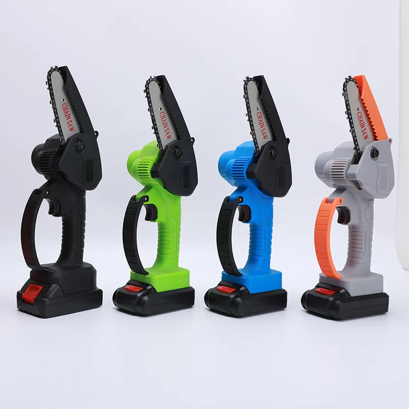 

Professional thickened protection fast charging mini handheld chain saw double lithium electric orchard pruning electric