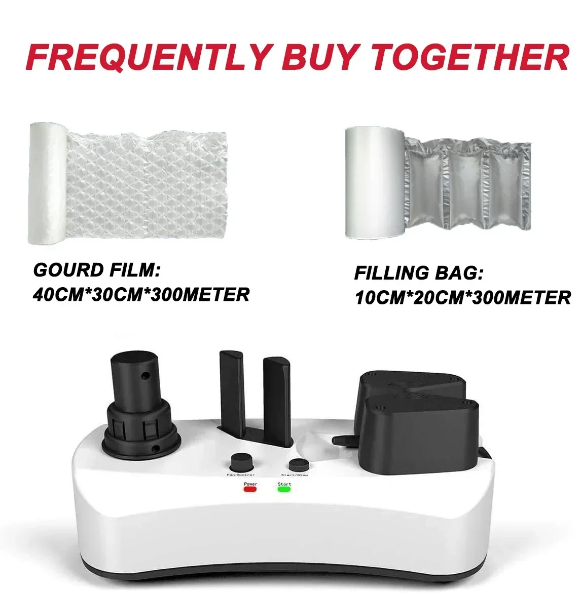 er Air Cushion Machine Automatic 110V/220V Sealing Machine Inflatable Packaging Tools Inflator Fill Bubble Bag Tool