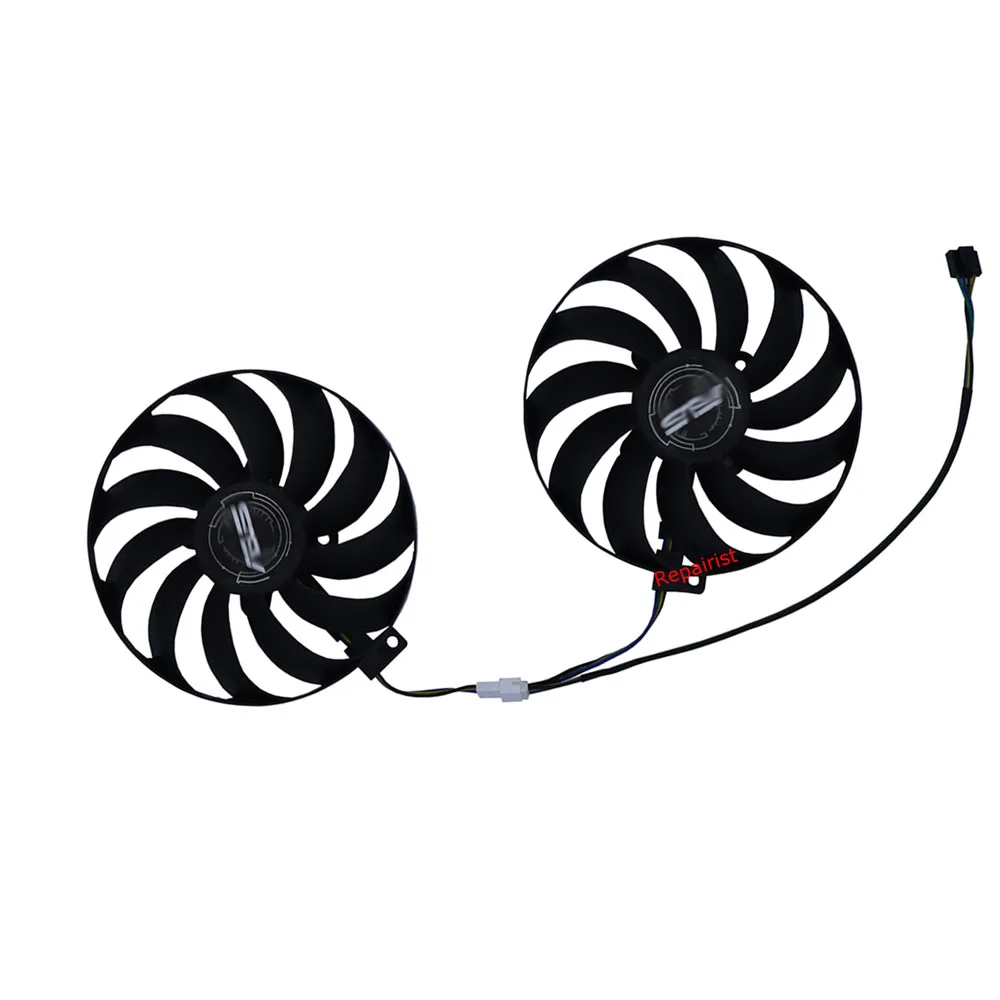 Coolerventilador de Placa de Vídeo Gráficas para Asus rx 5600 xt 5600xt Dual Evo oc para Asus Rx5700xt rx 5700 xt Dual Evo Ocsubstituir Fdc10u12s9-c Pld10010s12hh Unidades Conjuntot129215su4pinvga - Imagem 4