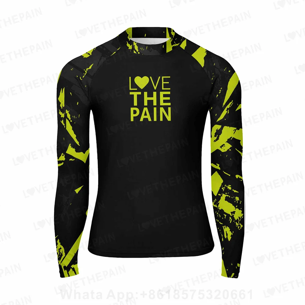 Rashguard Men's Swimsuit Top Uv Sun Protection Shirt Swimsuit With Long Sleeves Rash Guard Diving Surfing Suits Surf Clothes