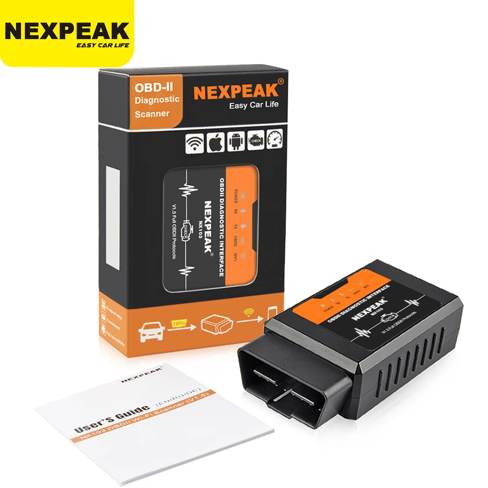 Nexpeak – Nx103 Elm327 V1.5 Outil De Diagnostic De Voiture, Wifi, Prise Obd2  - Lecteurs De Code Et Outils De Numérisation - AliExpress