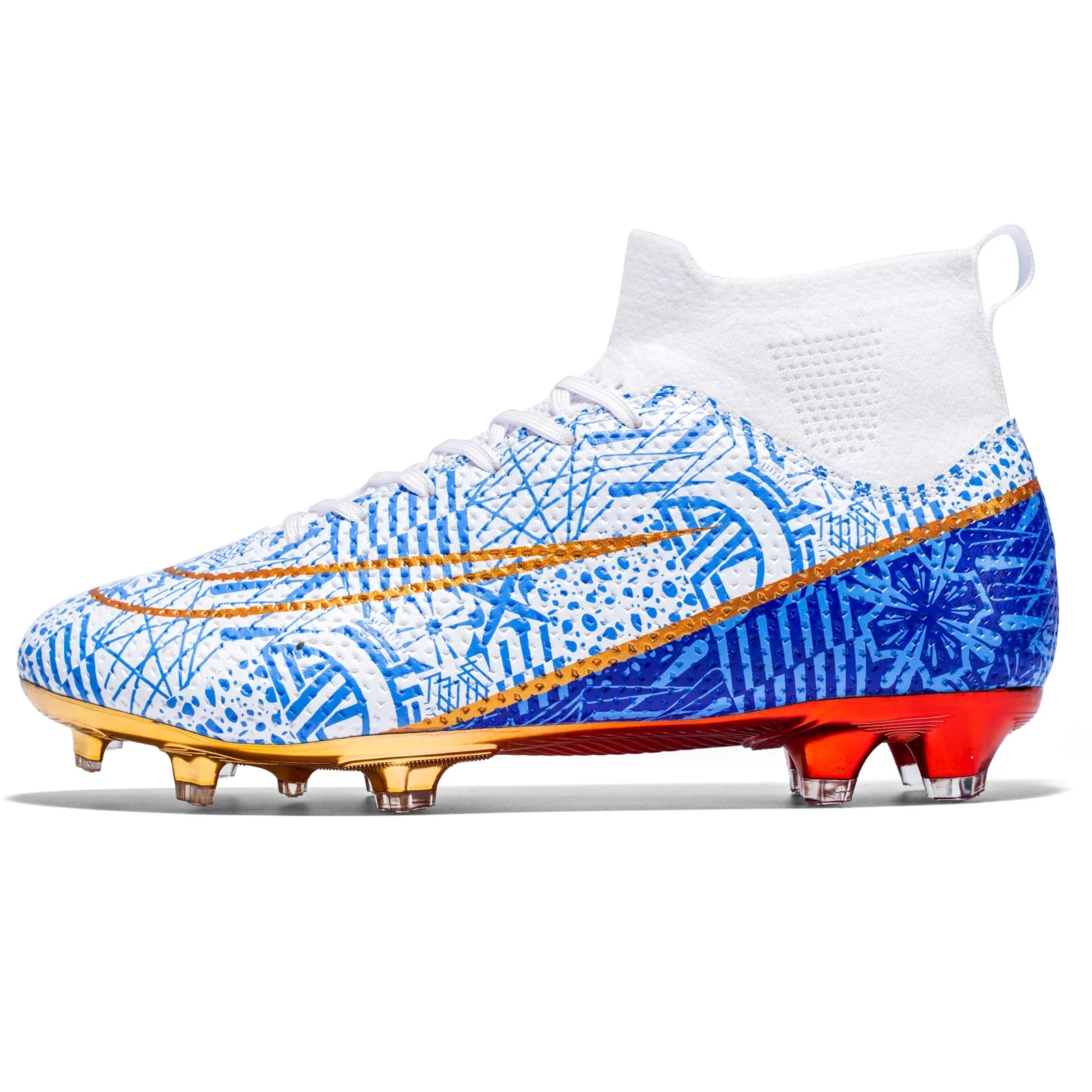 Football Boots TF/FG Training Grass Outdoor Professional Soccer Shoes Men Women Adult Teenager Non-Slip Soccer Cleats Sneakers