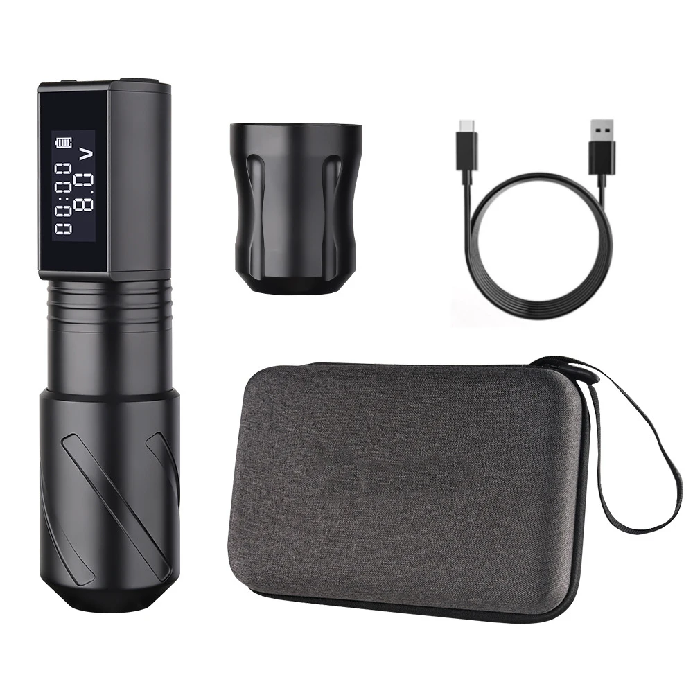 

Tucuxi Professional Wireless Tattoo Machine Pen Portable 1800mAh Power Coreless Powerful Motor Rotary Pen Permanent Makeup