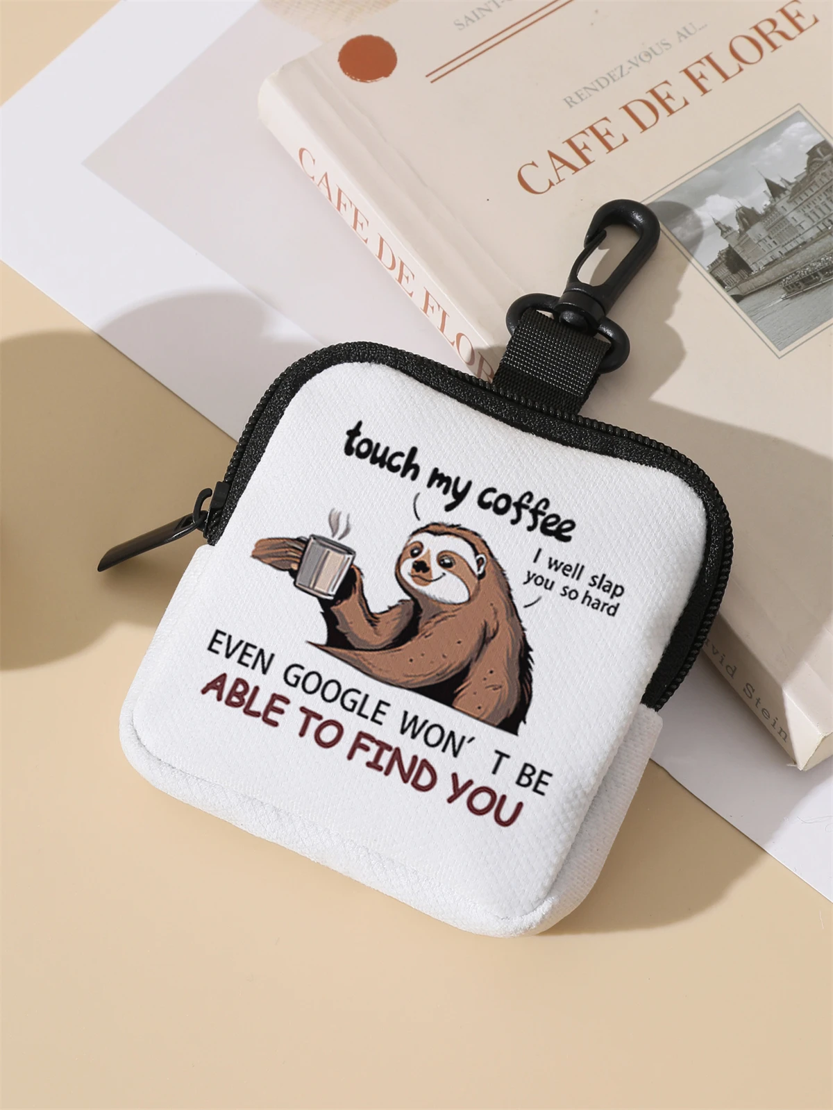 Sloth patterned large capacity coin wallets, digital printed wallets, and storage bags are ideal choices for gift giving