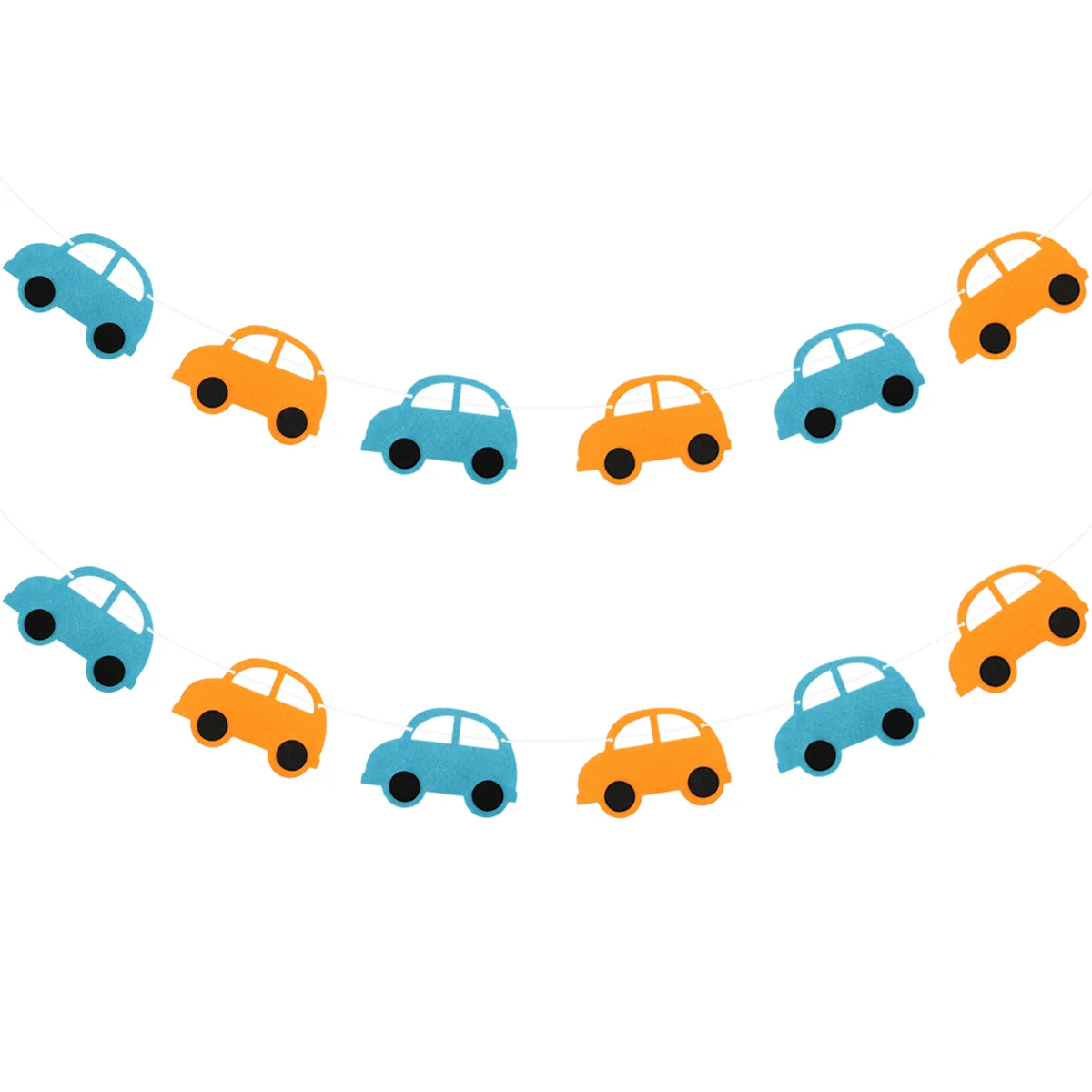 

Cute Non-woven Cartoon Car Flag Creative Garland Banner Birthday Party Room Decoration Supplies