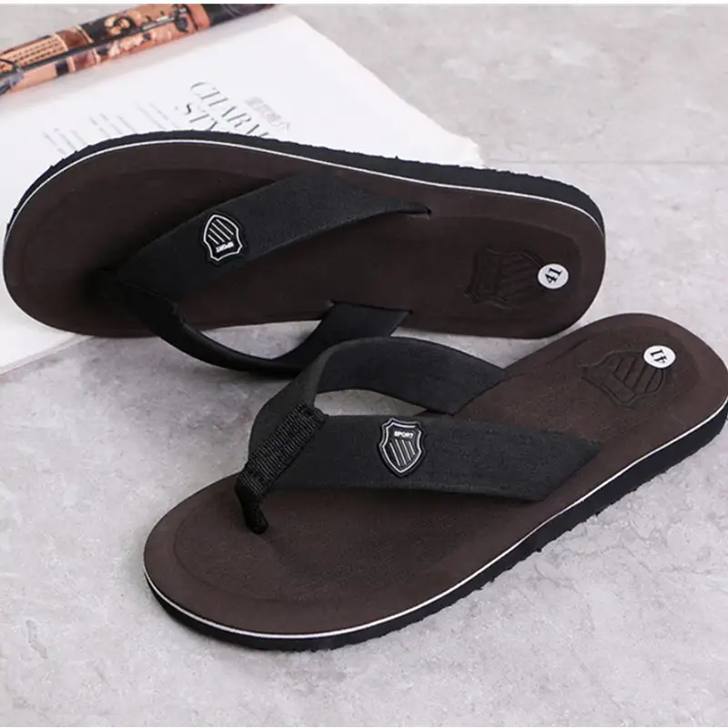 Men's Casual Flip Flops Fashion Beach Shoes Men Summer Non-Slip Flat Slides Mens Slippers Indoor House Shoes Man Male Slipper - Image 12