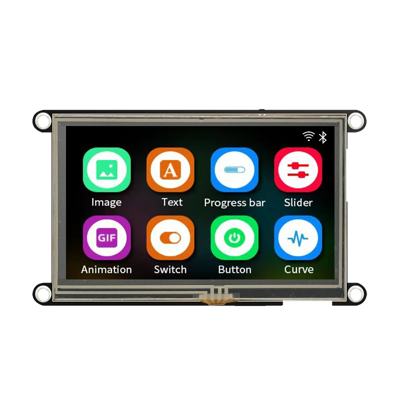 Guition ESP32-S3 8M PSRAM 4M ÷ 4.3 ġ IPS 480*270 ȭ LCD ÷ ,   