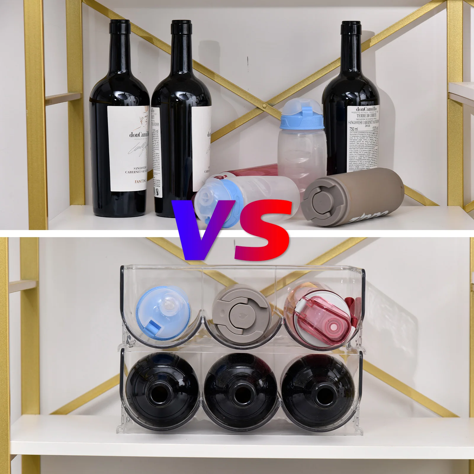 Bottle Organizer Refrigerator Refrigerator Wine Storage Rack Wine