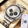 2025 New Luxury Sports Watch Men Quartz Waterproof Luminous Date Chronograph Men's Watches Stainless Steel Man Watch Male Clock 3