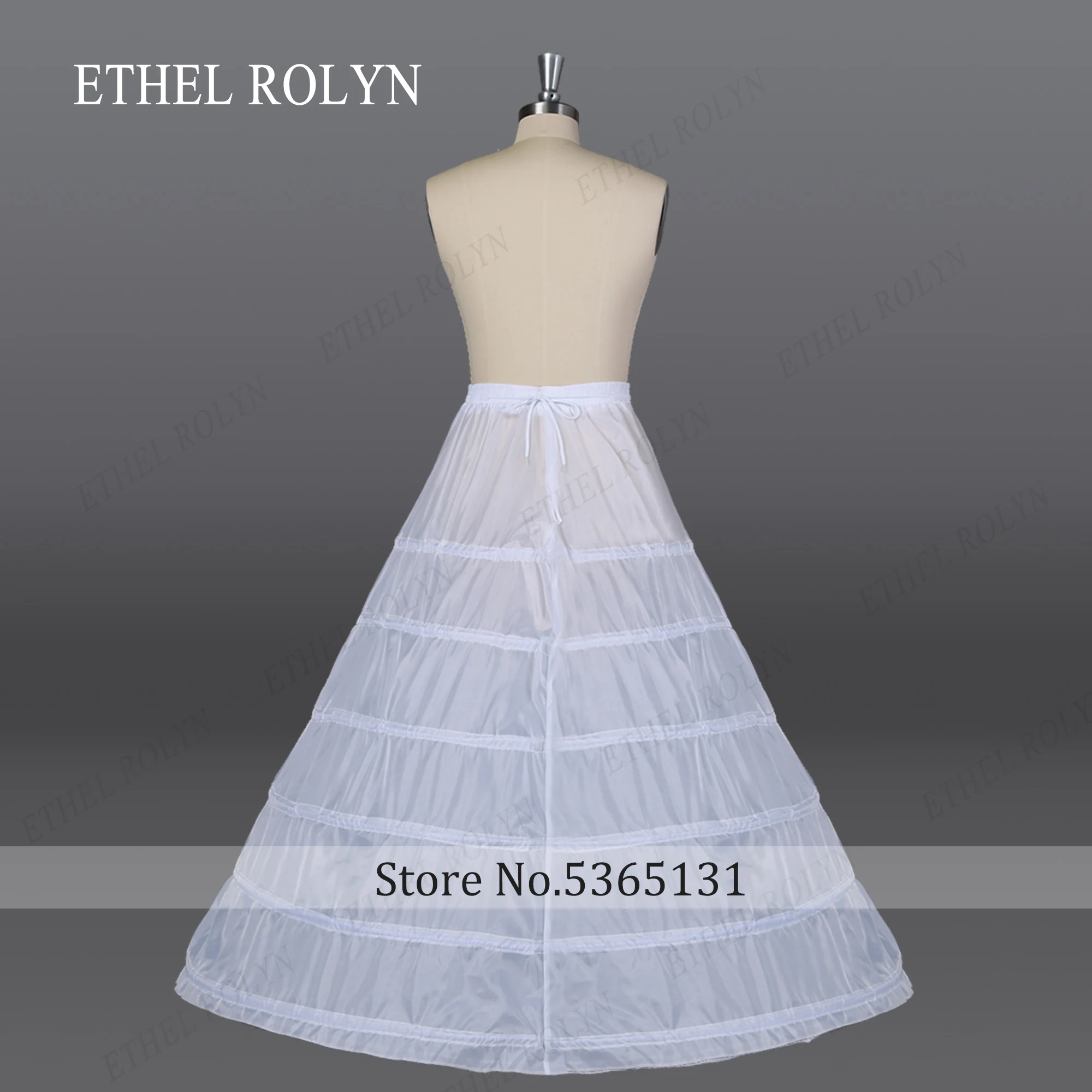 ETHEL ROLYN 6 Hoops Crinoline Long Wedding Petticoat For Ball Gown Dress Underskirt Half Slips Wedding Accessories petticoat skirt petticoat underskirt wedding underskirt wedding petticoat