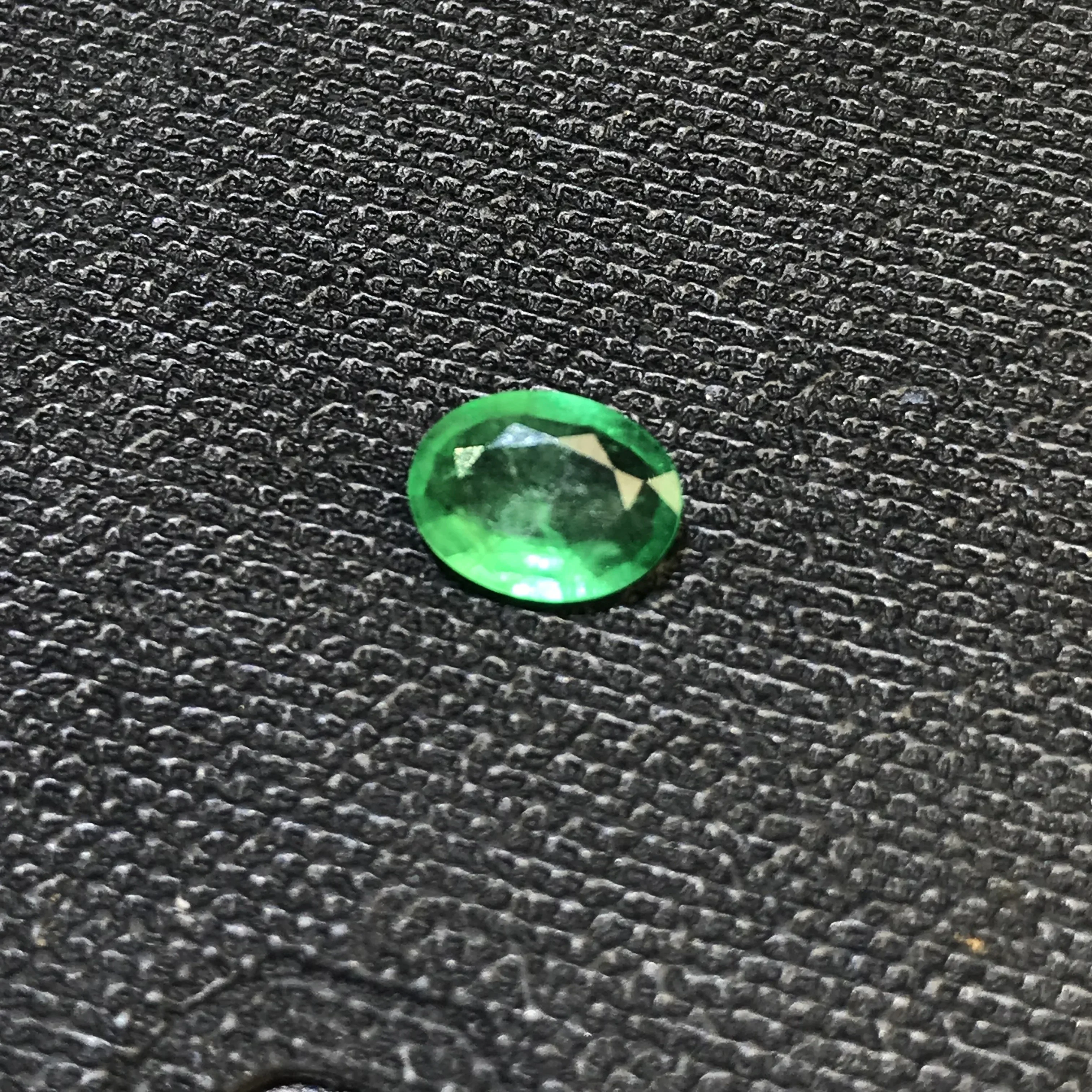 Real 6mm * 8mm Oval Cut Emerald Loose Gemstone for Wedding Ring Natural Emerald Loose Stone