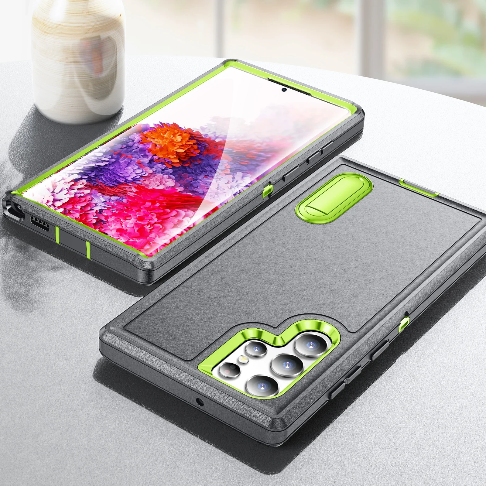 Per Samsung S24 Ultra Stand Holder Cover Posteriore Per Samsung Galaxy S24 Ultra S 24 Plus 5G Migliori Custodie Per Telefoni Di Protezione