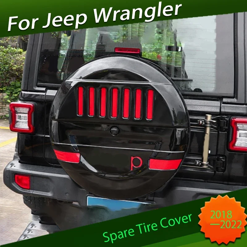 

Spare Tire Cover Fit for Jeep JK JL Wrangler Sahara Robin Hood 2007 - 2022 Spare Tire Housing Modified Appearance Accessories
