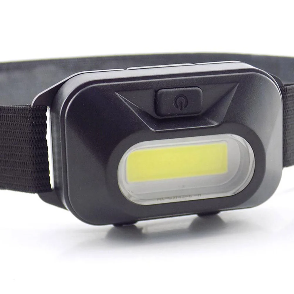5W COB LED Headlamp Headlights Battery Powered 3 Modes Waterproof Head Torch Flash Head Lamp Torch Lantern for Hunting