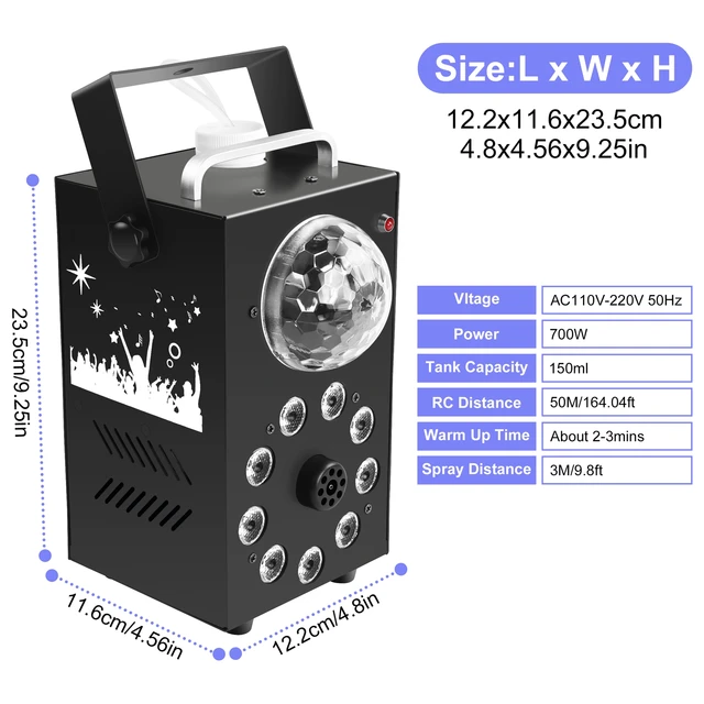 U'King 700W Smoke & LED Fog Machine 6